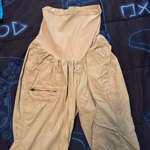 Two hearts Maternity Beige Maternity Pants